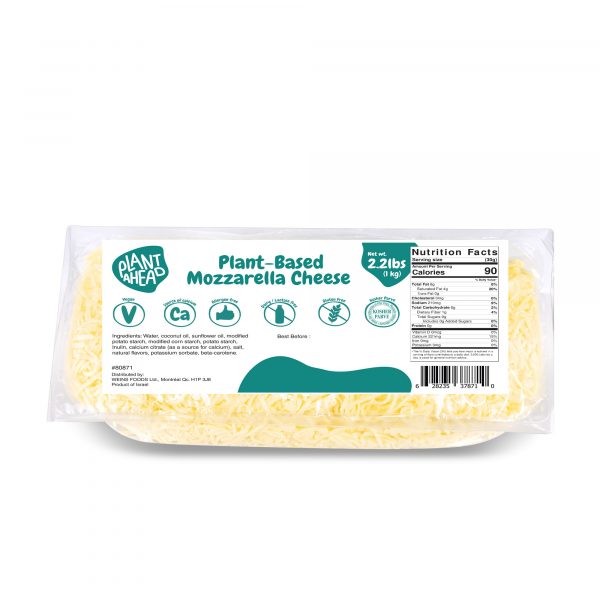 Vegan Plant-Based Mozzarella Cheese Shreds
